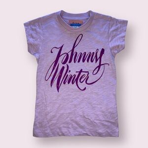 Acne Studios Blå Konst Johnny Winter Purple Graphic Tee